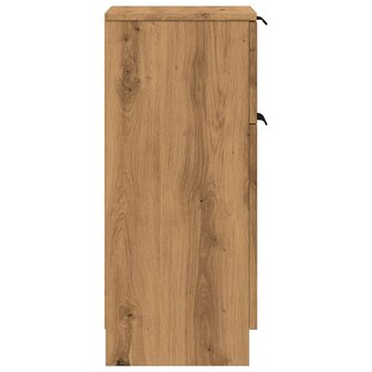 Dressoir 30x30x70 cm bewerkt hout artisanaal eikenkleur 6