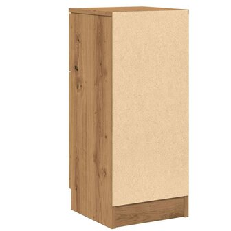 Dressoir 30x30x70 cm bewerkt hout artisanaal eikenkleur 7