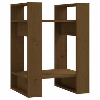 Boekenkast/kamerscherm 41x35x57 cm grenenhout honingbruin 2
