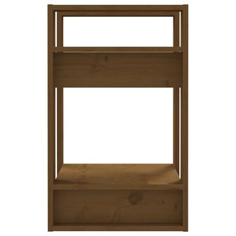 Boekenkast/kamerscherm 41x35x57 cm grenenhout honingbruin 4