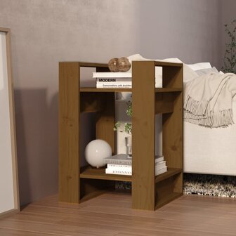 Boekenkast/kamerscherm 41x35x57 cm grenenhout honingbruin 6