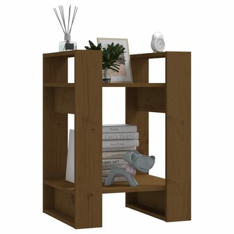 Boekenkast/kamerscherm 41x35x57 cm grenenhout honingbruin 7