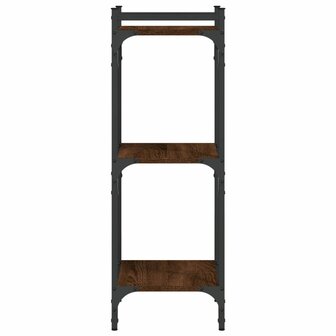 Boekenkast 3-laags 40x30x86 cm bewerkt hout bruin eikenkleur 5