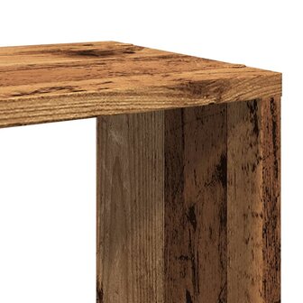 Boekenkast 60x24x63 cm bewerkt hout oud houtkleurig 7