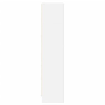 Boekenkast 40x24x109 cm bewerkt hout wit 5