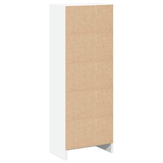 Boekenkast 40x24x109 cm bewerkt hout wit 6