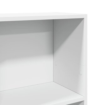 Boekenkast 40x24x109 cm bewerkt hout wit 7