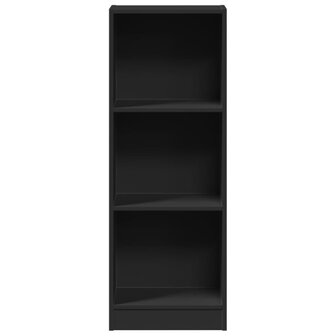 Boekenkast 40x24x109 cm bewerkt hout zwart 4