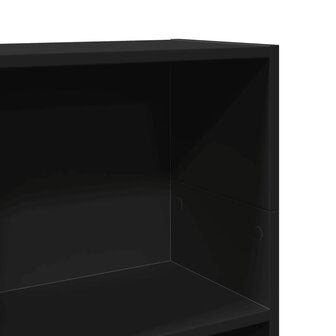 Boekenkast 40x24x109 cm bewerkt hout zwart 7