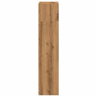 Boekenkast 40x24x109 cm bewerkt hout artisanaal eikenkleurig 5