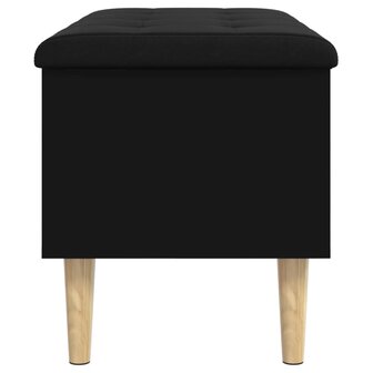 Opbergbankje 82x42x46 cm bewerkt hout zwart 6