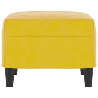 Voetenbank 60x50x41 cm fluweel geel 4