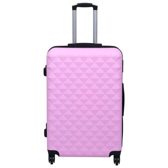 Harde koffer ABS roze 2