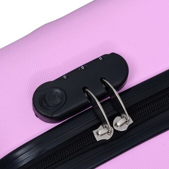 Harde koffer ABS roze 6