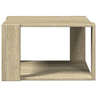 Salontafel 51,5x51,5x30 cm bewerkt hout sonoma eikenkleurig 4