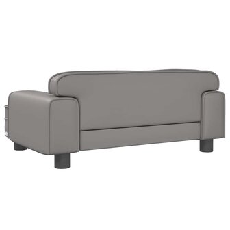 Hondenmand 70x45x30 cm kunstleer grijs 5