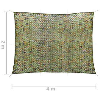 Camouflagenet met opbergtas 2x4 m groen 5