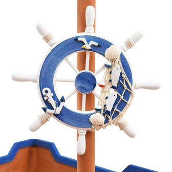 Zandbak piratenschip 190x94,5x101 cm vurenhout 6