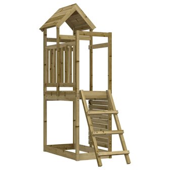 Speelhuis 52,5x110,5x214 cm ge&iuml;mpregneerd grenenhout 3