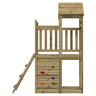 Speelhuis 52,5x110,5x214 cm ge&iuml;mpregneerd grenenhout 4