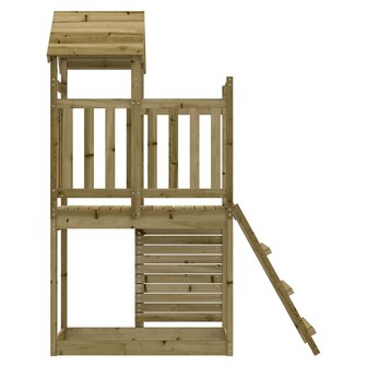 Speelhuis 52,5x110,5x214 cm ge&iuml;mpregneerd grenenhout 5