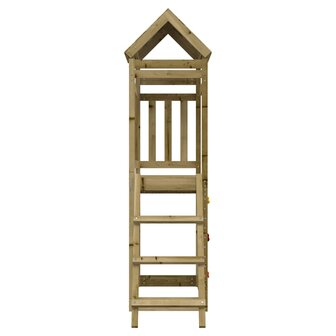 Speelhuis 52,5x110,5x214 cm ge&iuml;mpregneerd grenenhout 6