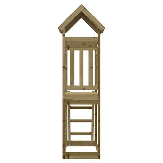 Speelhuis 52,5x110,5x214 cm ge&iuml;mpregneerd grenenhout 7
