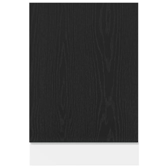 Vaatwasserpaneel 45x1,5x67 cm bewerkt hout zwart eiken 4