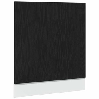 Vaatwasserpaneel 60x1,5x67 cm bewerkt hout zwart eiken 2