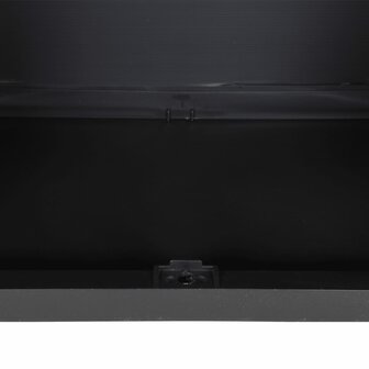 Tuinkast 65x37x85 cm polypropeen grijs en zwart 8
