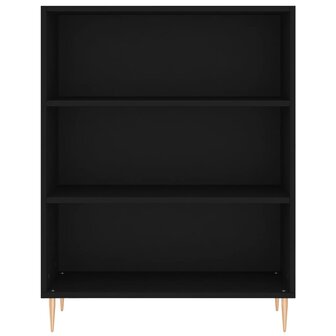 Hoge kast 69,5x34x180 cm bewerkt hout zwart 8