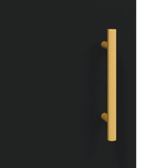 Hoge kast 69,5x34x180 cm bewerkt hout zwart 9