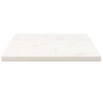 Tafelblad vierkant 40x40x2,5 cm massief grenenhout wit 3