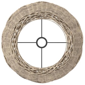 Lampenkap &Oslash;50x30 cm wicker bruin 5