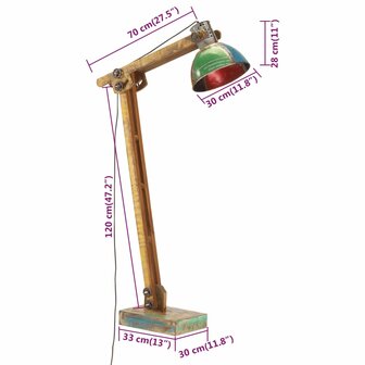 Vloerlamp E27 meerkleurig 9