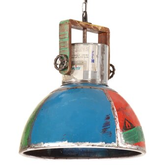 Hanglamp industrieel rond 25 W E27 40 cm meerkleurig 1