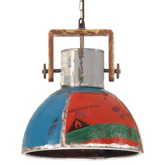 Hanglamp industrieel rond 25 W E27 40 cm meerkleurig 2