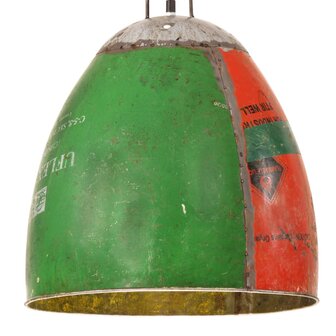Hanglamp industrieel rond 25 W E27 42 cm meerkleurig 2