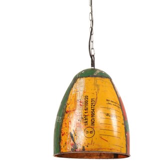 Hanglamp industrieel rond 25 W E27 32 cm meerkleurig 1