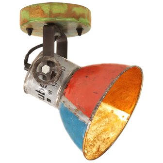 Wand- / plafondlampen industrieel 2 st gerecycled E27 17x24 cm 2