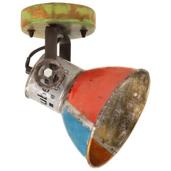 Wand- / plafondlampen industrieel 2 st gerecycled E27 17x24 cm 3