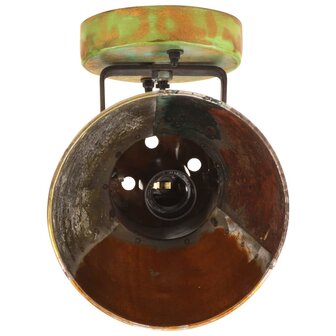 Wand- / plafondlampen industrieel 2 st gerecycled E27 17x24 cm 6