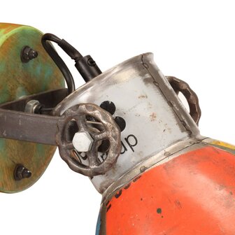 Wand- / plafondlampen industrieel 2 st gerecycled E27 17x24 cm 7