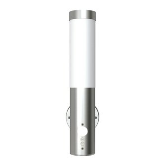 Buitenwandlamp met bewegingsdetector roestvrij staal 1