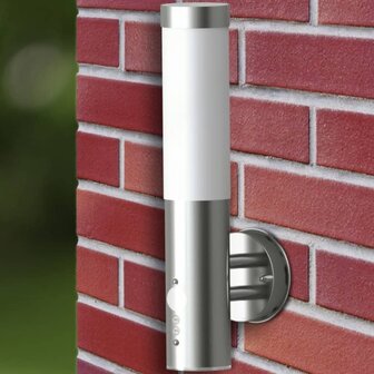 Buitenwandlamp met bewegingsdetector roestvrij staal 5