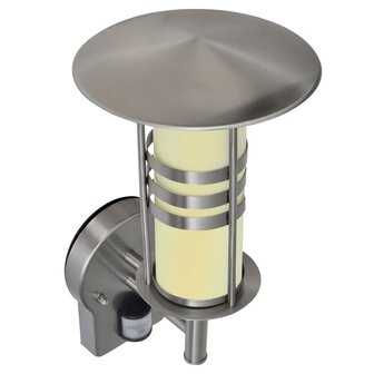 Pagode vormige RVS wandlamp met bewegingssensor 4