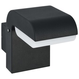LED-buitenwandlamp 9 W ovaal zwart  2