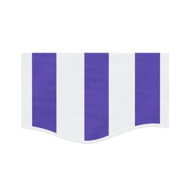 Vervangingsdoek voor luifelrok gestreept 4,5 m blauw en wit 4