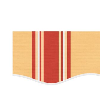 Vervangingsdoek voor luifelrok gestreept 5 m geel en oranje 4