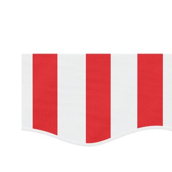 Vervangingsdoek voor luifelrok gestreept 4 m rood en wit 4
